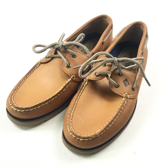 Sperry Top Sider Mens Boat Shoes Tan 9 D04 - Picture 3 of 6